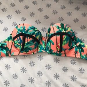 OP Tropical Strapless Bathing Suit Top